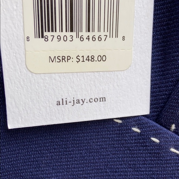 NWT ALI & JAY Blue Eastside Wide Leg Jumpsuit $148 - Picture 7 of 8